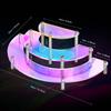 1-4 Tier Acrylic Display Stand for Action Figures,Cosmetic Rack Clay Doll Jewelry Cupcake Perfume for Corner Display Riser Shelf
