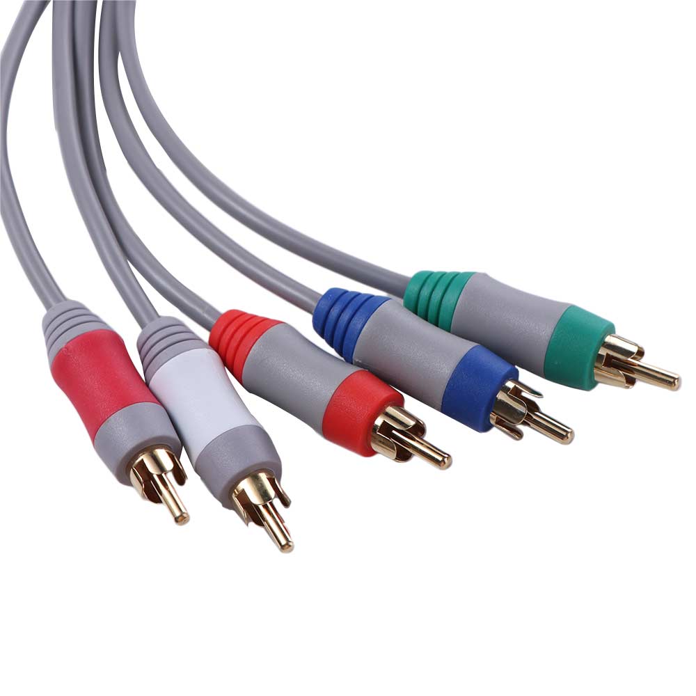 1080P Wii/Wiiu Component Cable 5 in 1 Audio Video TV Connector Cable for Wii U/Wii Controller