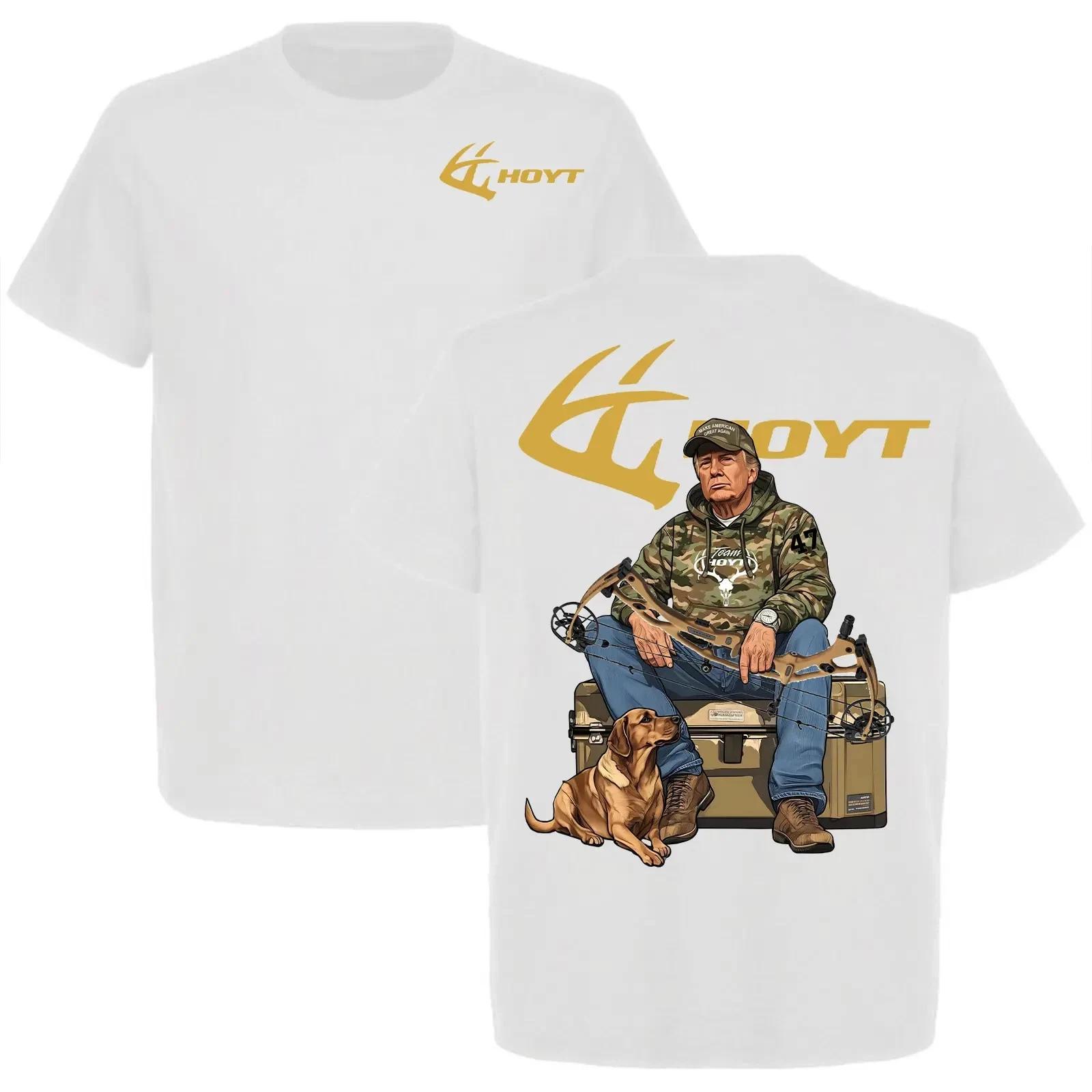 2025 Trump Holding a Hoyt Archery T-Shirt, Gift for Archery Lovers, Tactical S