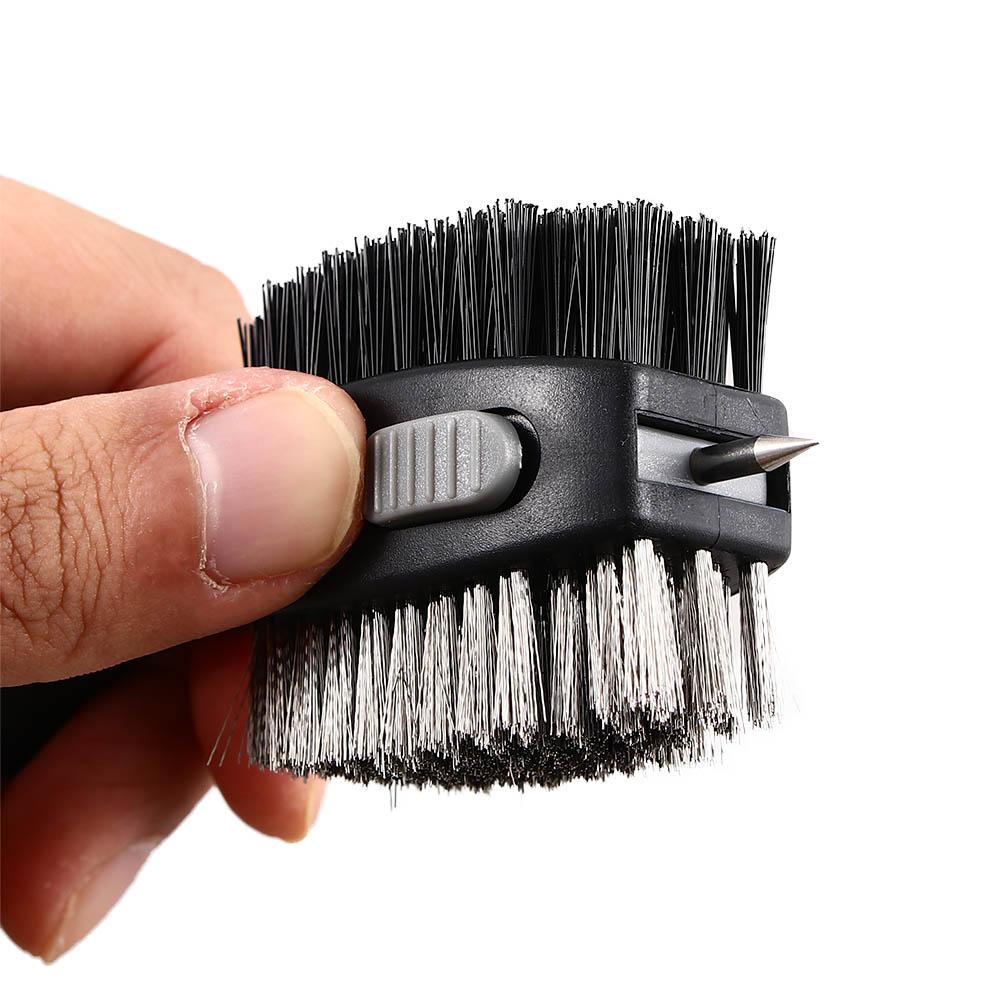 Sporting Goods Retractable Groove Cleaner Golf Club Brush Sharpener Tool Golf Groove Cleaning Brush
