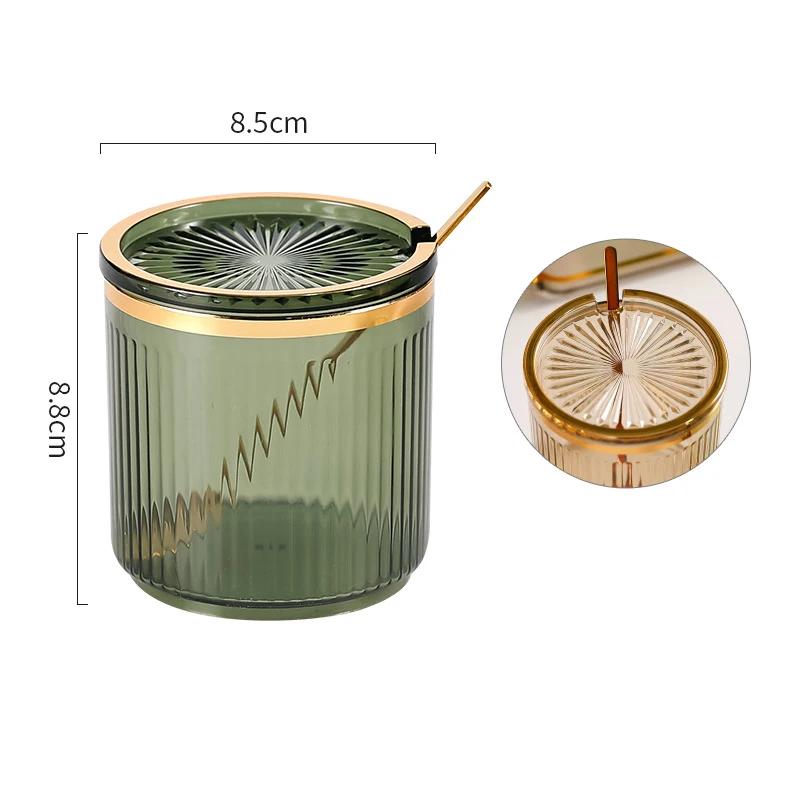 Klare, versiegelte Dose mit Deckel, leere Verpackungsflasche aus Kunststoff, runder Vorratseimer, Keksdose, versiegelte Dosen in Lebensmittelqualität, Tankbehälter