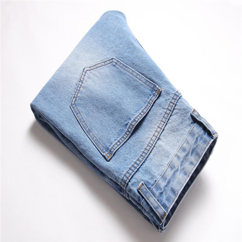 2024 Европейские и американские мужские деловые прямые джинсы со средней талией — фото 4