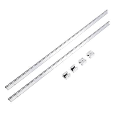 2 Piezas SBR121000mm 12mm Eje de Riel de Deslizamiento Lineal   4 Piezas Bloque de Rodamiento SBR12UU