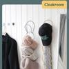 5 Hooks Storage Rack Hat Rack Hook Scarf Bag Baseball Cap Rack Organizer Storage Door Hanger Storage For Closet Bedroom