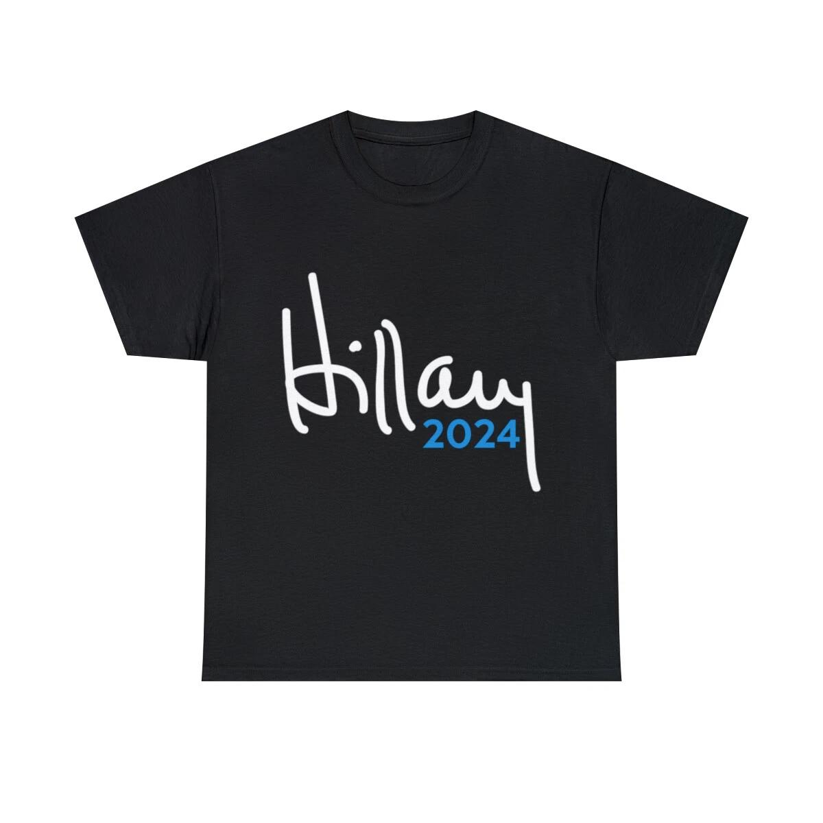 Hillary Clinton For President 2024 Graphic Tee Shirt, S-5XL S
