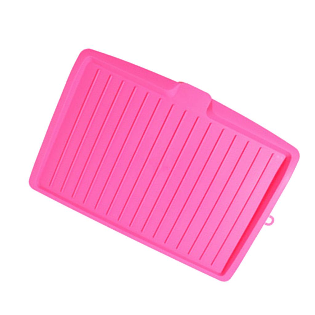 Plastic Dish Drainer Board Multipurpose Rectangular Design Space Saving Kitchen Draining Board Tray for Cutlery Fruits and Vegetables