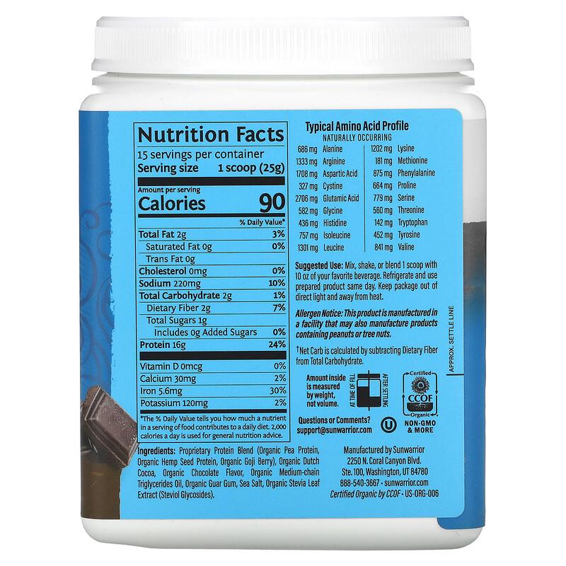 Warrior Blend, Protein, Chocolate, 13.2 oz (375 g)