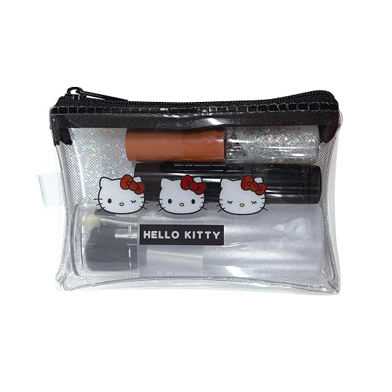 Sanrio Glitter Flat Mini Pouch N Kuromi