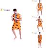 Adult Men's Yellow Spotted Yeti Costume Perfect For Halloween Cosplay Stage Performance