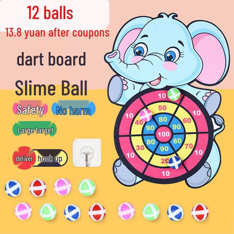 Interactive Parent-Child Throwing Sticky Balls Dartboard for Kids – Educational Indoor Toy Set