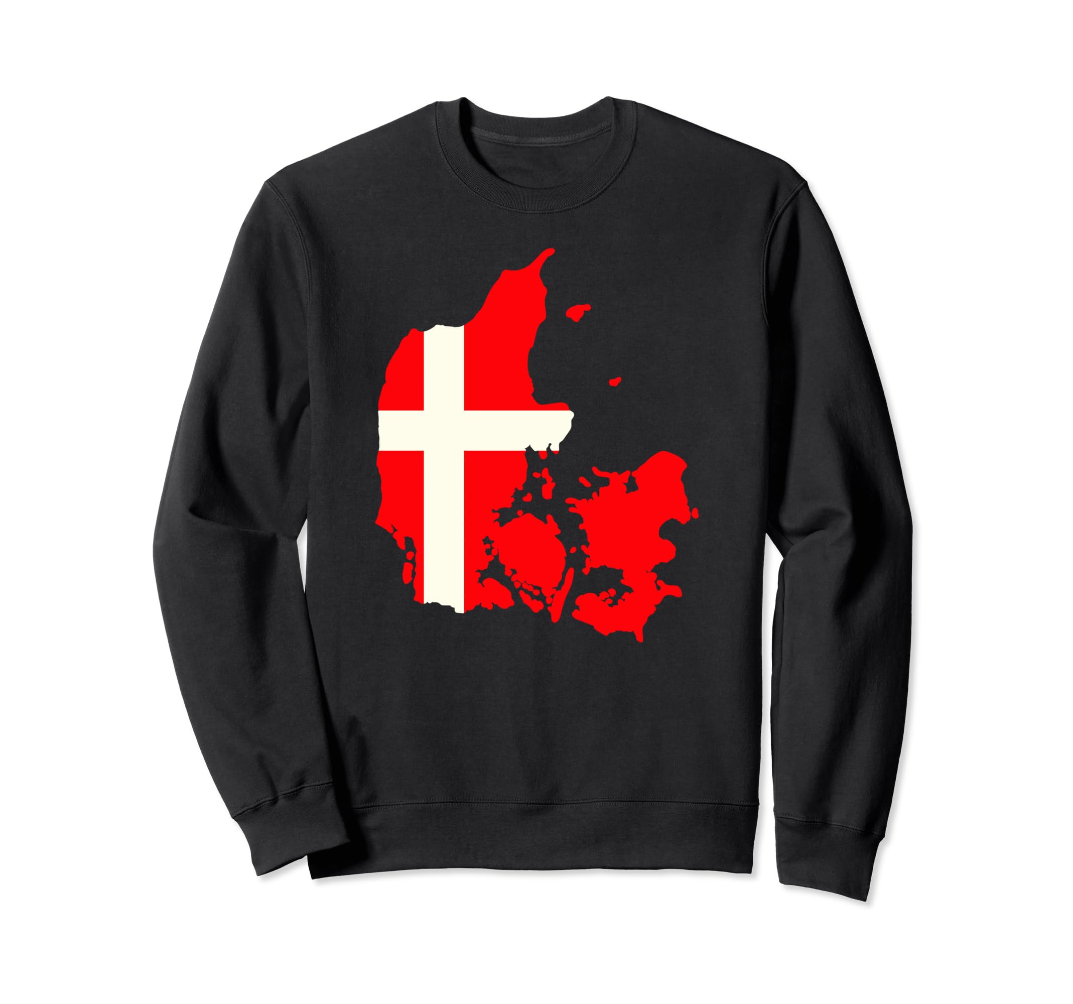 

Danish Fan Flag Map Denmark Sweatshirt чорний