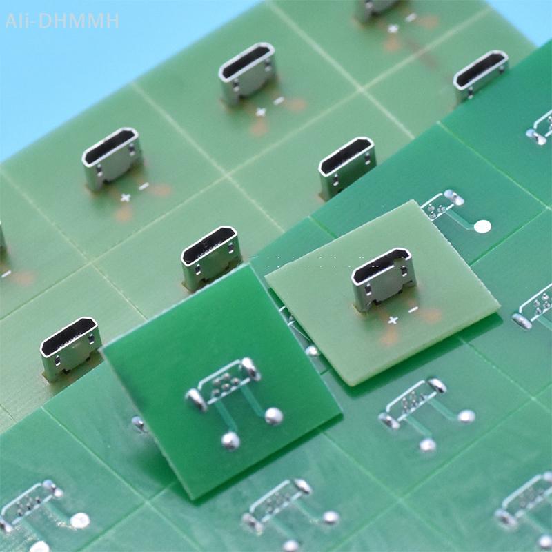 5pcs Micro Female Seat Vertical USB Socket In-line Charging Function Female Seat Microphone 5PUSB Female Seat Has Been Welded