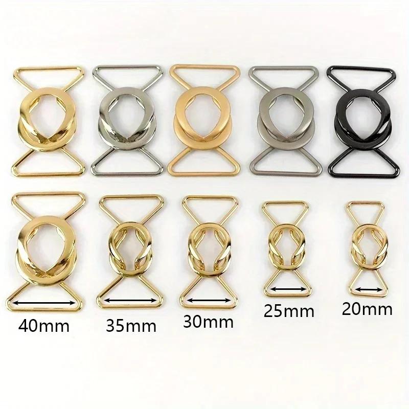 5Pcs 20-40mm Metal Buckles Women Coat Waist Buckle for Dress Bags Clothes Belt Clasp DIY Garment Decorative Accessories