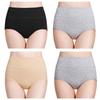 4pcs/pack Women's Cotton Underwear High Waisted Full Coverage Ladies Panties Postpartum Underwear (Regular & Plus Size)