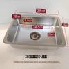 ZISIZ 304 Stainless Steel Kitchen Sink with Inner Basin