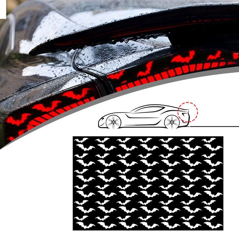 1pc Universal Car Light Vinyl Halloween Creative Sticker Car Taillight Decoration Decal Car Headlight Bat Styling Sticker Film