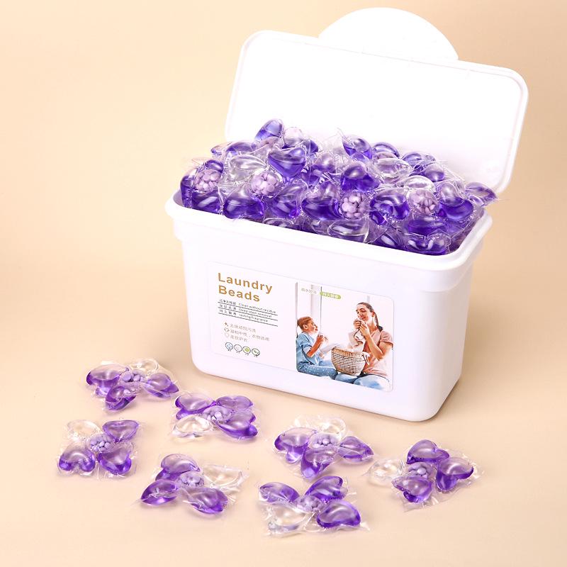 3-in-1 Laundry Capsules: Long-Lasting Fragrance, Highly Concentrated Detergent, Powerful Stain Removal, Three-Chamber Beads.