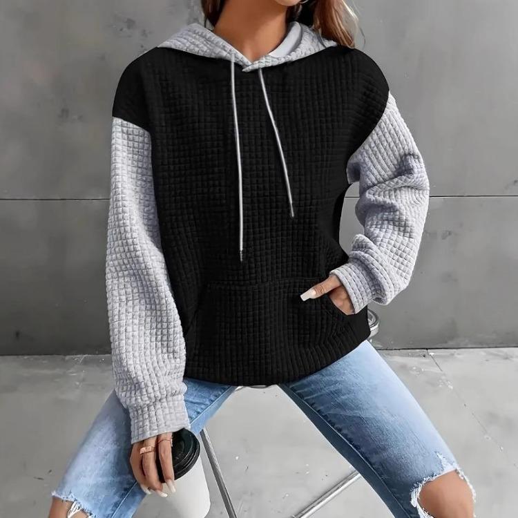 Winter Oversize Hooded Sweatshirt for Women Cotton Thickened Loose Casual Pullover Long Sleeve Top
