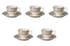 Set of 5 NB Viola Coffee Cups X X 7 Fuse Ware Cups Saucers by Setomonohonpo (11 8.3 Cm, 200cc) &