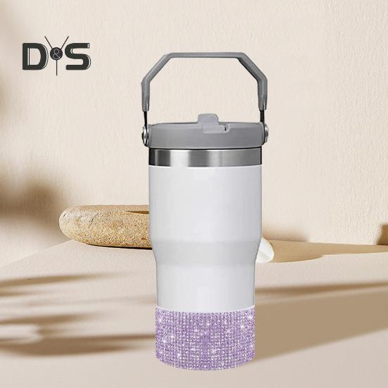 Rhinestone Silicone Boot for 40oz Tumbler Glitter Cup Cover Water Bottles Bottom Sleeve Anti-Slip Sparkling Cup Accessories