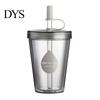 Break Resistant Plastic Tumbler Drinking Straw Cup, Portable Leak-proof PC Water Bottle, Durable Leak Proof Bottle for Students Anti-fall And