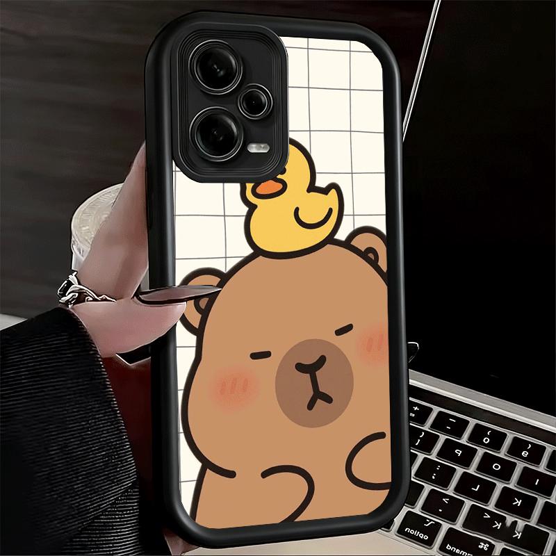 Funny Capybara Cartoon Cute Soft Phone Case for Xiaomi Poco X7 X6 X5 Pro X4 Gt X3 F7 Ultra M8 M7 Redmi 15C 15 14C 13 13C 12 12C