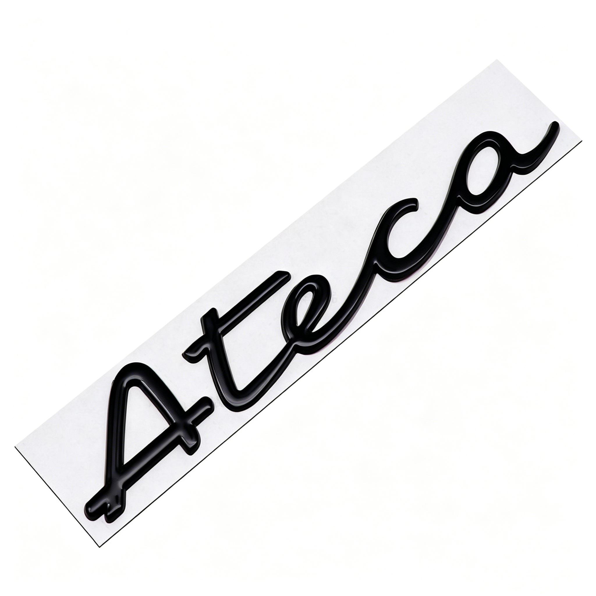 3D Metal ateca Car Letter Stickers Rear Trunk Emblem refit tail badge accessories Ateac чёрный