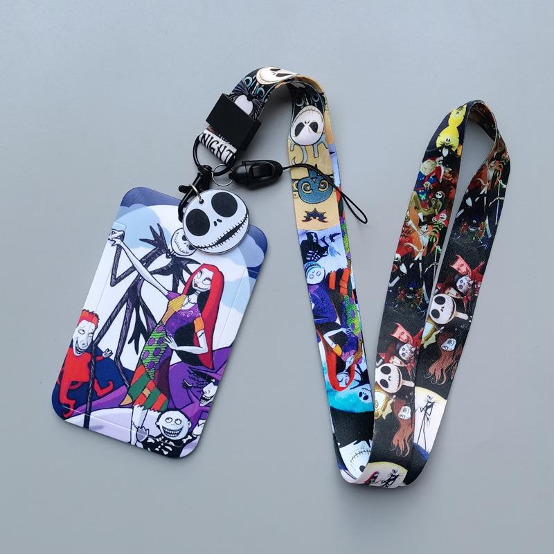 New The Nightmare Before Christmas Lanyard For Key ID Credit Card Cover Pass Mobile Neck Straps Badge Holder Accessories