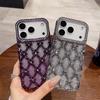 Luxury Glitter Diamond Gold Electroplated Case for IPhone 16 17 Air 12 13 14 15 Pro Max Camera Protection Cases Cover