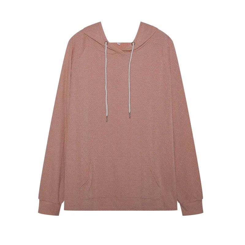 

Large Loose Hooded Sweater for Women Plus Size Loose Hooded Sweatshirt Women Pink L