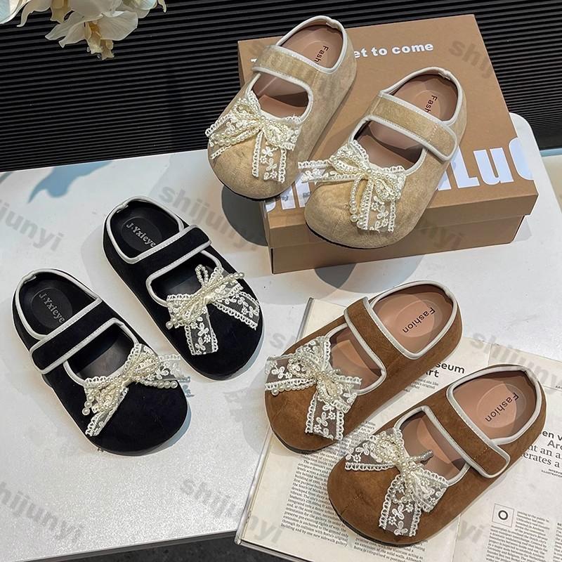 Mode Damen Schuhe 2025 Frühling Neu Rutschfeste Plateau Schleife Spitze Halbschuhe Mode Komfort Höhenerhöhung Damen Vintage Schuhe