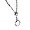 Altesse [L1917] - Silver-black 'Calypso' Steel Necklace
