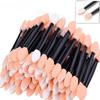 50/100pcs Nail Powder Brushes Sponge Double-head Mini Sponge Sticks Nails Art Mirror Chrome Pigment Applicator Makeup Tools