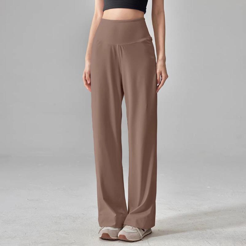 

Loose Straight-leg Sweatpants Drape and Thin High Waist Running Training Outdoor Fitness Breathable Yoga Pants Flared Pants Thin XL