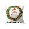 Christmas Theme Cute Santa Claus Print Pattern Cushion Cover Home Living Room Sofa Decoration Pillow Pillow Cover