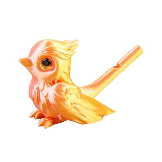 Bird Whistle Portable Bird Call Toy 3D Printed Interactive Whistle with Realistic Bird золотистый