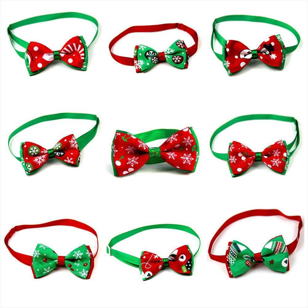 Decor Grooming Accessories Adjustable Bowknot Collar Dog Bow Tie Cat Choker Pet Christmas Necktie