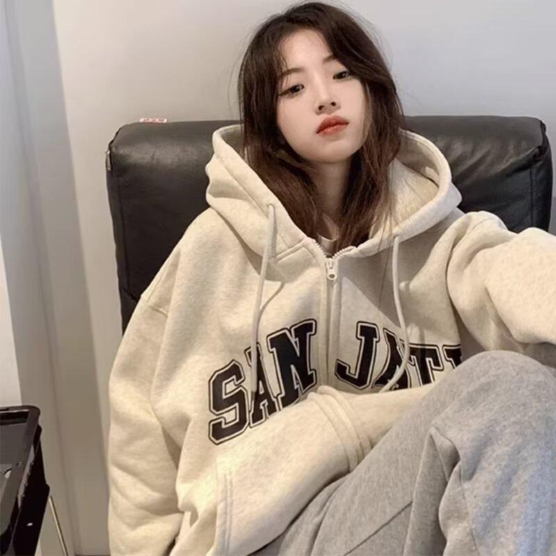 Gilet Sweat-shirt à Capuche en Velours Rétro pour Femmes - Automne/Hiver 2023, Coupe Ample, Unisexe.