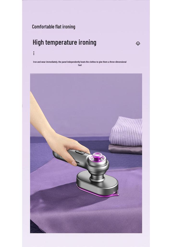 Portable Smart Dual-Stage Iron & Steamer: Foldable, Dry/Wet Ironing, Garment Steamer