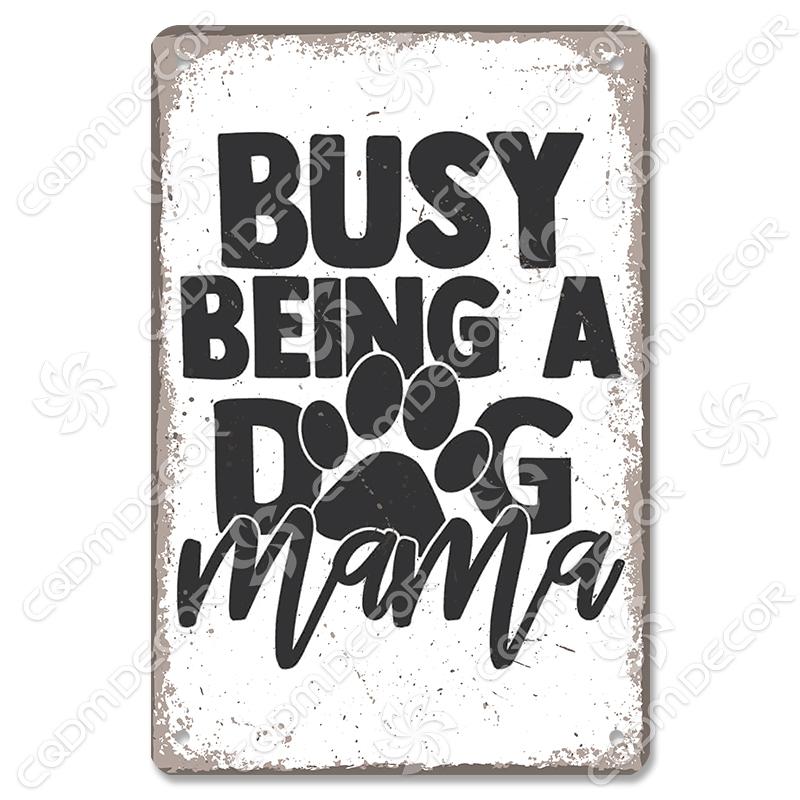 Beware of Dog Warning Tin Sign Metal Plate Caution Danger Dogs Vintage Poster Metal Plaque Garden Backyard Farm Home Wall Decor