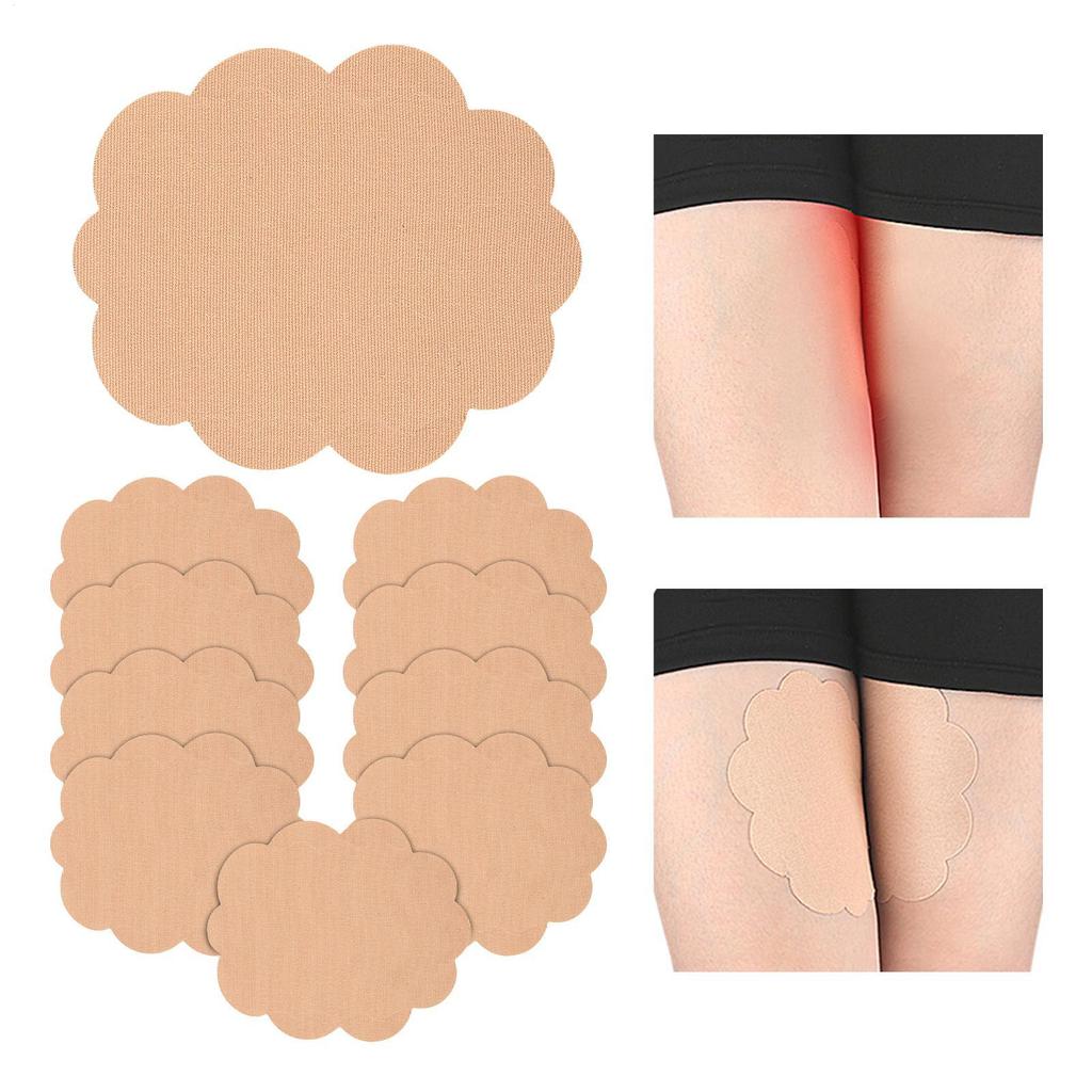 10pcs Anti-Friction Thigh Tape Sweat Absorption Invisible Thigh Pad Relief Pain Body Care Outdoor Sport Anti-wear Thigh Patch