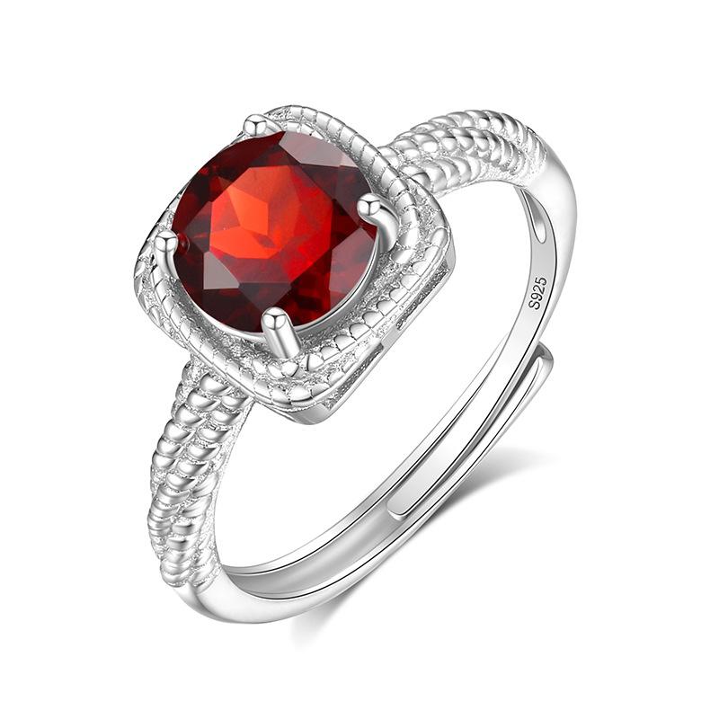 S925 Sterling Silver Ring Women Simple Stylish Daily Wear Finger Ring