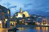 1500 Piece 400 Small Piece Puzzle Master Plus Mediterranean Port Town of Cadaques Spain + - (50x75cm + 26x38cm)