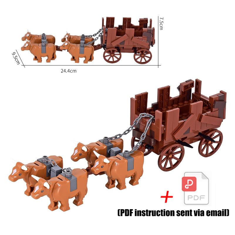 Military-Style Superior-Grade Moc First-Class Middle Ages War-Horse High-Standard Chariot Premium-Quality War Top-Grade Elephant High-Standard