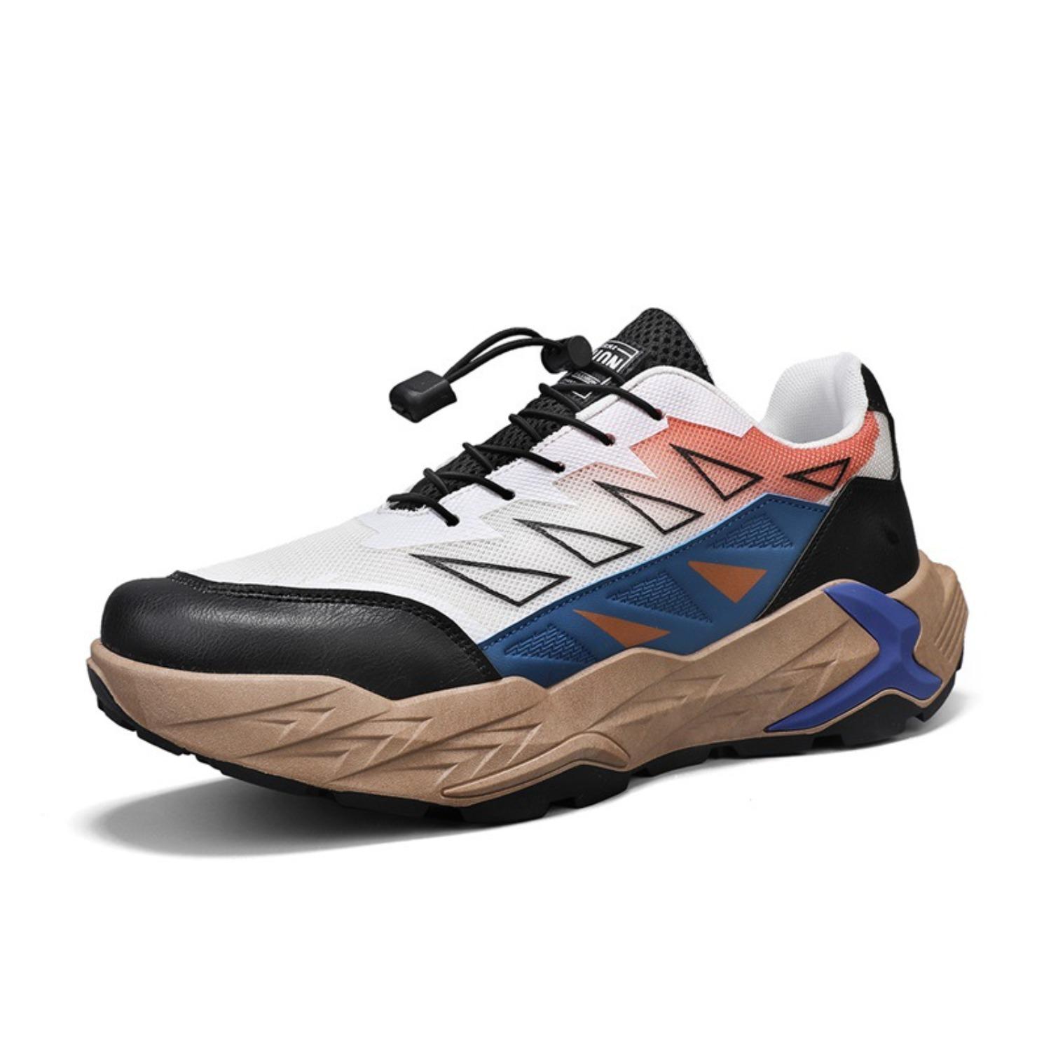 

Men s shoes spring thick sole non-lace street snap sports shoes youth men travel leisure outdoor trendy shoes 44