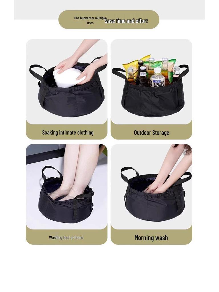 Tuban Travel Outdoor Portable Folding Basin for Foot and Face Washing