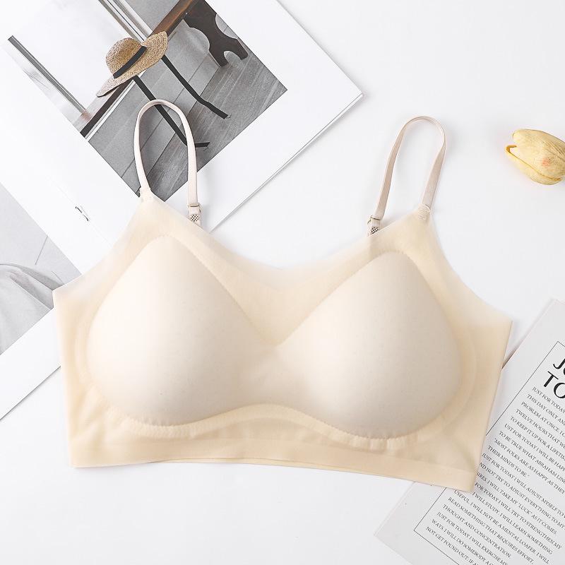 Ultradünnes Nahtloses Bügelloses Bequemes Camisole Damen-BH mit Schönem Rücken