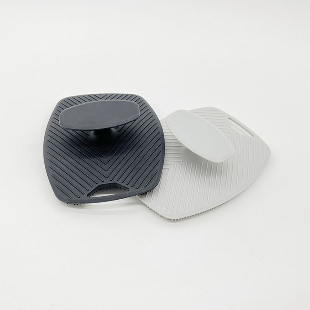 1Pcs Black Grey Silicone Exfoliating Brush Soft Body Cleansing Scrubber Massage Bath Brush  Shower