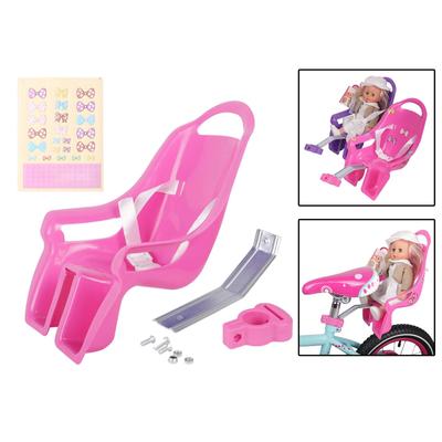 Girls Bike Doll Seat with DIY Decals Children Bike Decoration Universal Doll Bike Seat Bike Accessories for Girls