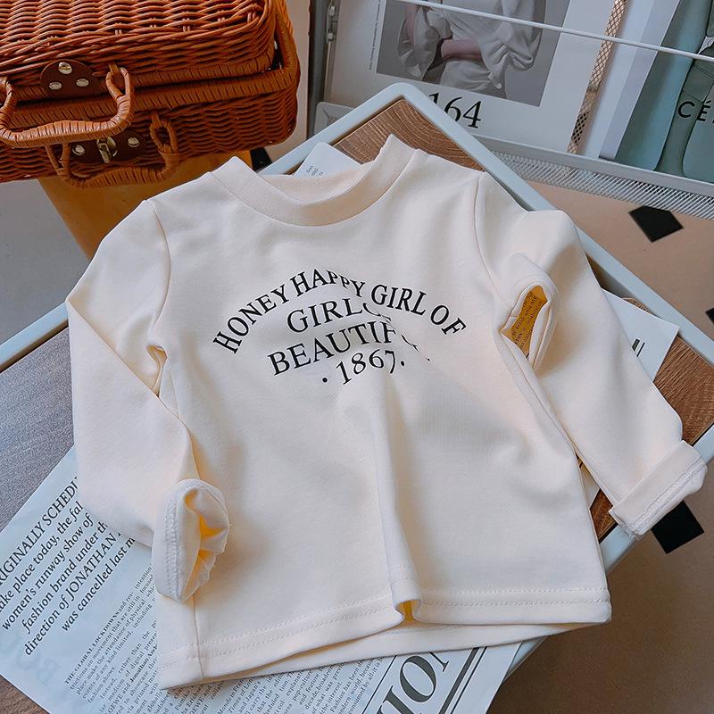 Girls' Slim-Fit Versatile Long-Sleeve T-Shirt for Toddlers and Kids - Spring/Autumn Style